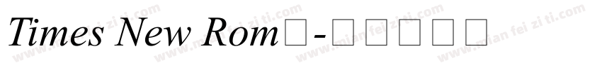 Times New Rom细字体转换